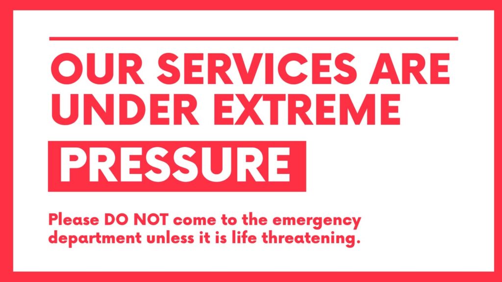 Our Services Are Under Extreme Pressure