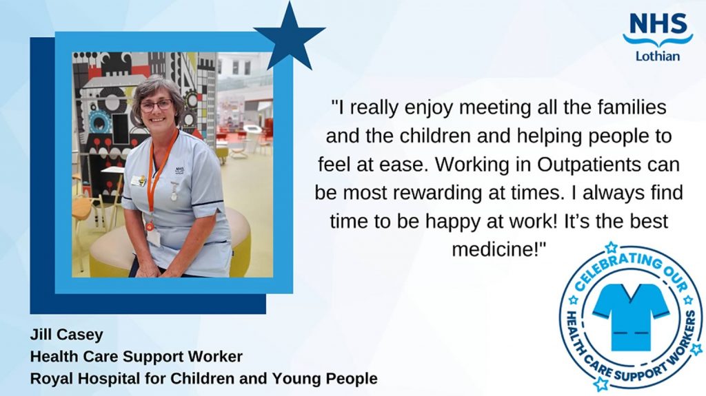 Jill Casey, Health Care Support Worker, RHCYP