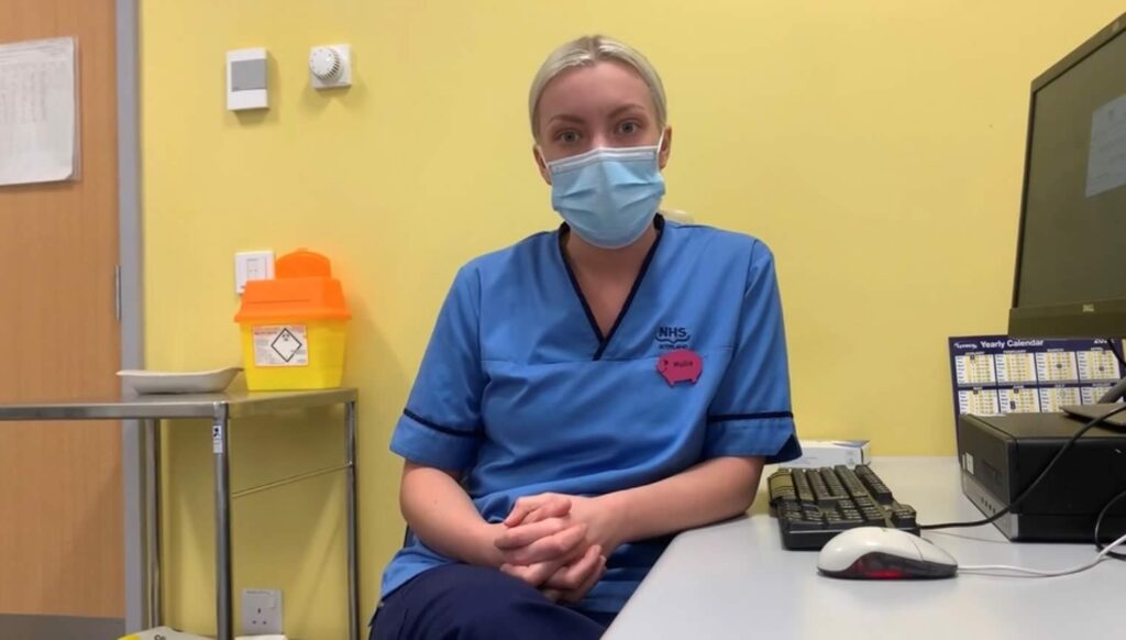 Paediatric Vaccinator, Nurse Mollie Dunn