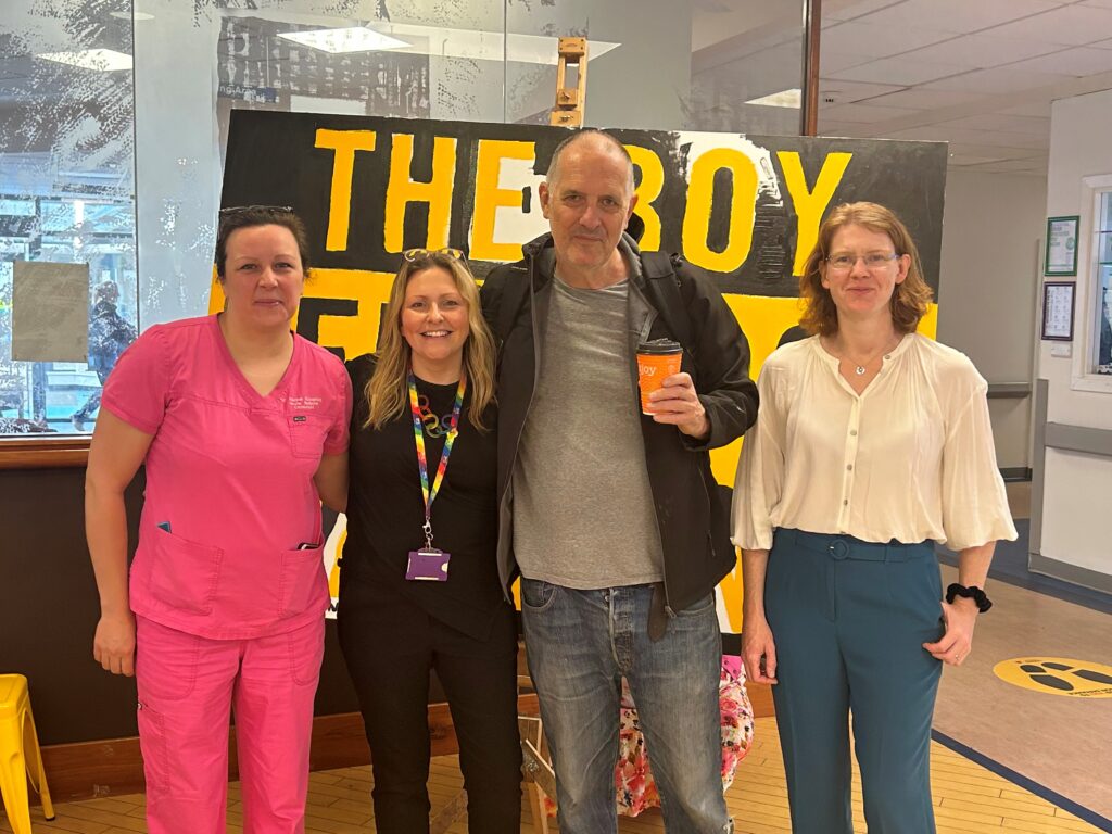 Conceptual artist, Bill Drummond with NHS Staff