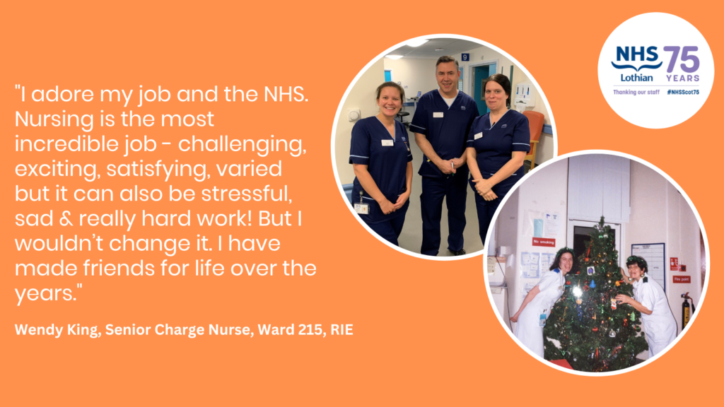 Quote from Wendy King, Senior Charge Nurse
