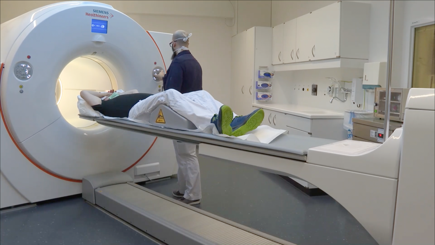 Demo of a total-body PET scan (Image credit Inselspital, Bern, Switzerland)
