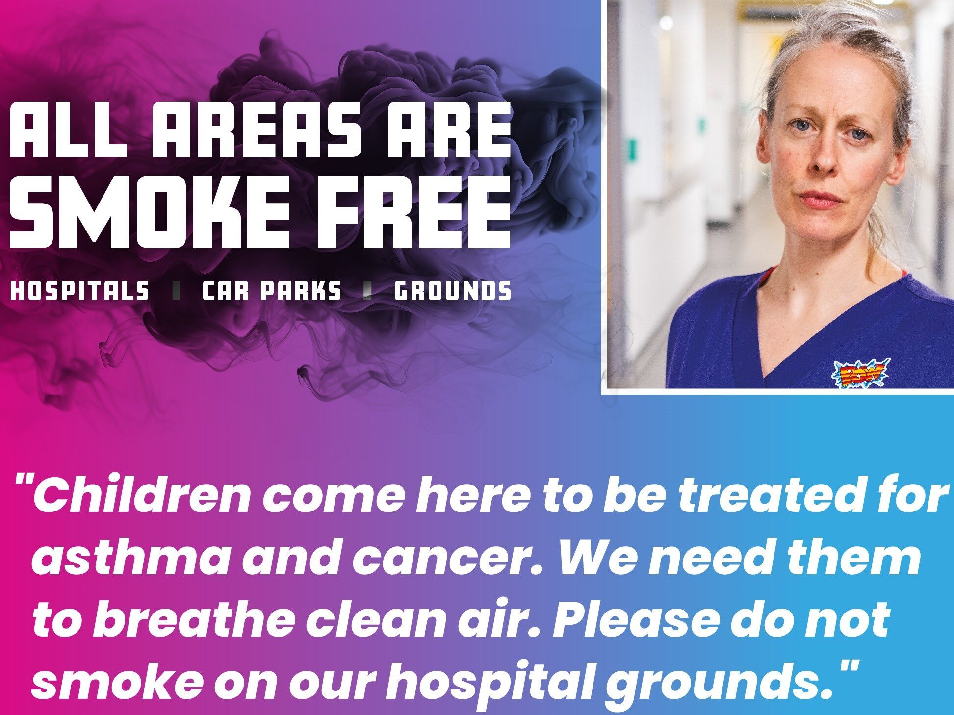 NHS Lothian Launches Striking Campaign to Stub Out Smoking on Hospital Sites