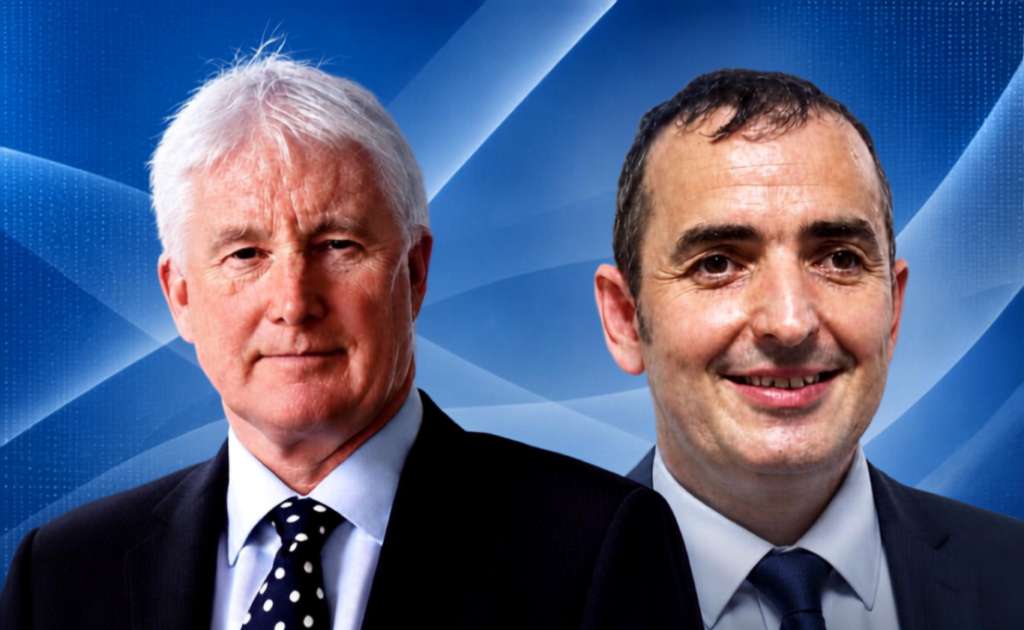 Professor John Connaghan CBE and Andrew Fleming